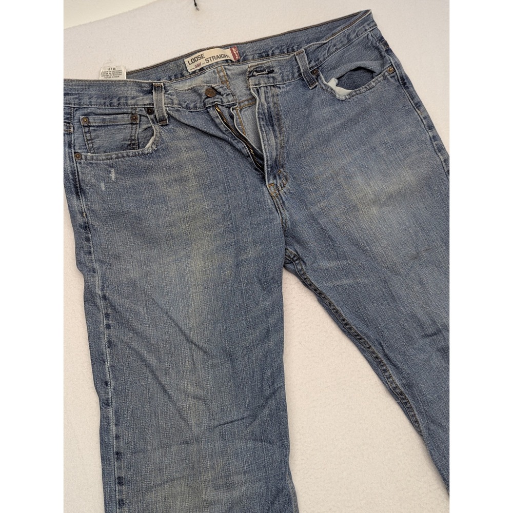 Vintage Levis 569 Loose Straight Leg Jeans Mens 36x34 Denim Medium Wash Y2k